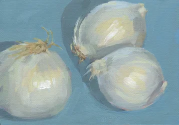 新鮮なニンニクの静物画