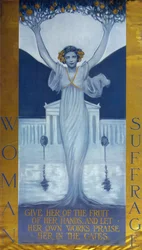 女性の参政権、c。 1905年