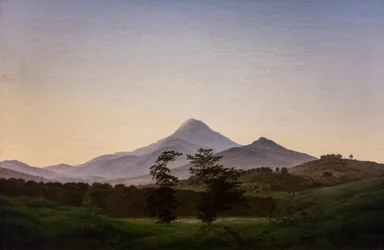 ボヘミアの風景 1808年頃 油彩・カンヴァス