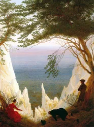 ドイツ語：Kreidefelsen auf Rügen リューゲンの白亜の断崖
