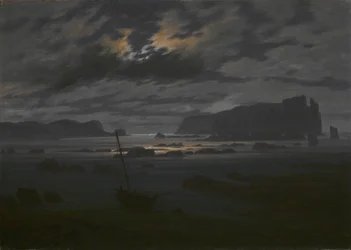 月明かりの下の北海c。 1823