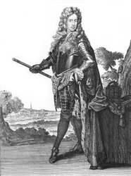 Joseph I, Holy Roman Emperor 1678-1711 - Portrait of Emperor Joseph I of Holy Empire (1678-1711), German Roman Emperor" I - drawings by Caspar Luyken - Engraved & Published by Christoph Weigel (Nuremberg 1703).
