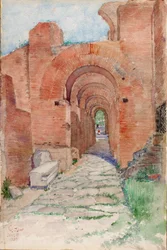 ネロ宮殿のアーチ、1933 年。