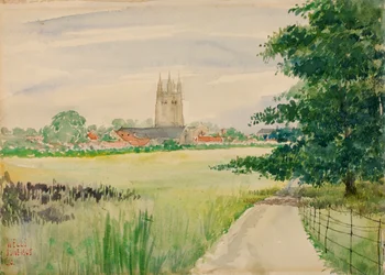 ウェルズ大聖堂、イギリス、1905年。