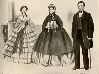 1860〜1870、1907、1937年の衣類。