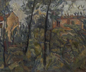 住宅のある風景、c。 1918