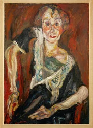 老女優（キャンバスに絵画）