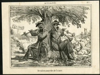 チャリバリ紙に掲載されたチャム（1819-1879）のイラスト - クリミアの最新ニュース - 戦争、音楽、クリミー（クリミー・ウォー