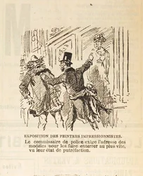 警察長官は、モデルを埋葬するためにモデルの住所を要求します..., 1877.