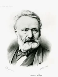 Edme Penauille（d.1871）1869の写真から彫刻された「Album du Rappel」からのVictor Hugo（1802-85）の肖像