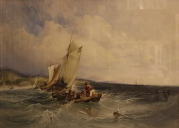 ウィックロー湾、1840年頃（紙に水彩画）