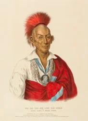 MA-KA-TAI-ME-SHE-KIA-KIAH（『北米インディアン部族史』より