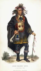 Okee-Makee-Quid、チッペウェイチーフ、1854年