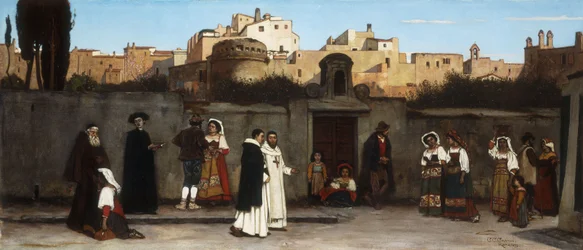 ローマのストリートシーン、1872