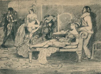 グリーンルーム、c1904、1935。