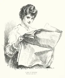 ティペラリーの少女「私の心はそこにある」（リトグラフ）