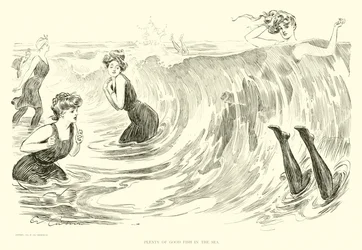 The Social Ladder」のイラスト（彫刻）。