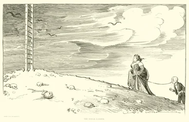 社会のはしごのイラスト