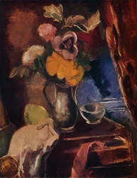「花瓶の花」、c1911