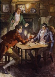 Jeffery Farnol による The Amateur Gentleman のイラスト (カラー リソ)