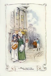 彼らが歩いたとき、常に腕を組んで、1907（イラスト）