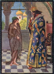 ルーマニアの伝説の子供たちの物語の表紙イラストMoses Gaster（1856-1939）1921