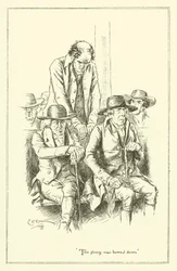 チャールズ・ラムの「The Essays of Elia」の挿絵（彫刻）。