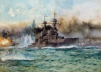 1924年のユトランドの戦いでのHMSヴァンガード