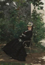アリス・ホシェッド夫人の肖像」1872-78年頃（油彩・キャンバス