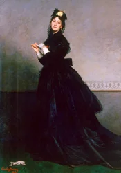 手袋をした女、1869年