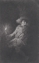洞窟の男、1842年。