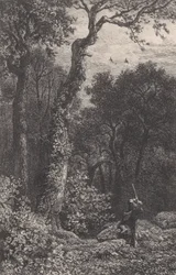 ヤマシギを撃つ、1864年。