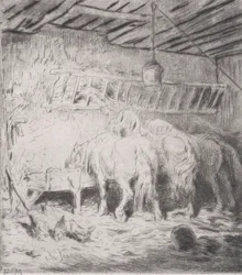 厩舎、1848 年。