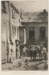 パリの裁判所、1865年。