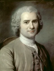 ジャン ジャック (ジャン ジャック) ルソー (1712-1778)、スイスの哲学者の肖像。 Charles Escot (1834-1902) によるパステル 1874 日。 0.46x0.38 m - Jean-Jacques (Jean Jacques) Rousseau (1712-1778)、スイスの哲学者の肖像。 Charles Escot（1834-1902）によるパステル