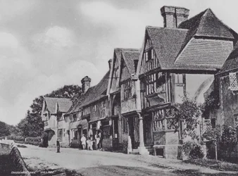 チッディングストーン・ビレッジ（モノクロ写真