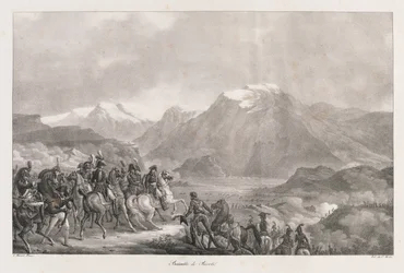 リボリの戦い 19世紀初頭（リトグラフ