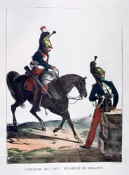 1823年フランスのドラグーン連隊の制服。