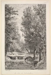 モンドイス渓谷の小川、1835-78年。
