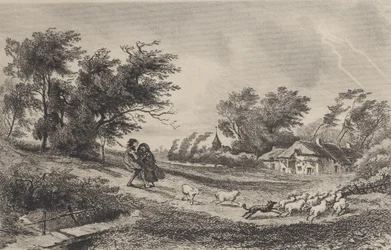 嵐、1842年。