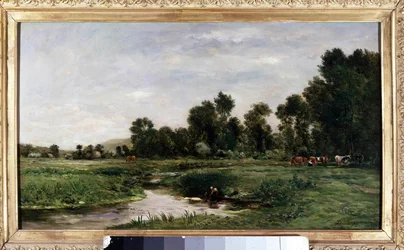 La vallee de l "チャールズ・フランソワ・ドービニーによるアルケス絵画
