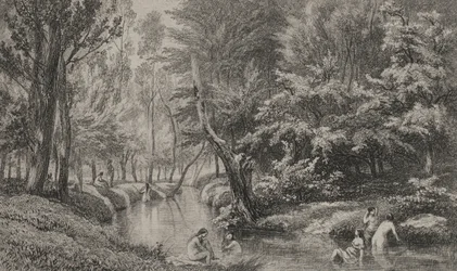 入浴者、c。 1847年。