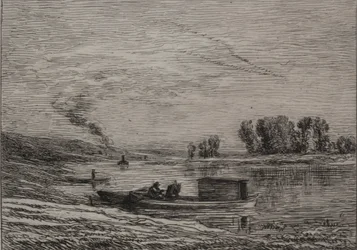 コンフランのボート、1866年。