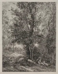 羊飼いと羊飼い、1874年。