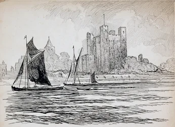 ロチェスター城、ケント、1892-1933