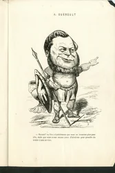 チャールズ・ギルバート・マーティン（1839-1905）による "Contemporary Grimaces "のイラスト