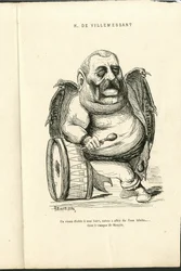 チャールズ・ギルバート・マーティン（1839-1905）による "Contemporary Grimaces "のイラスト