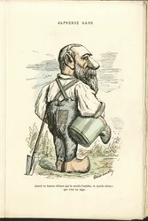 チャールズ・ギルバート・マーティン（1839-1905）による "Contemporary Grimaces "のイラスト