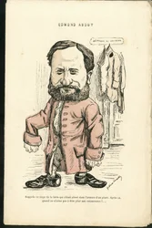 Charles Gilbert-Martin (1839-1905) による "Grimaces contemporaines "のイラスト。