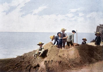 エフェメラル要塞。 ジロットによる彫刻、1900 年頃。